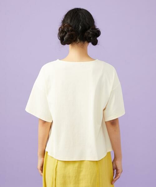 Jocomomola / ホコモモラ カットソー | 【接触冷感】T/C天竺 アップリケTシャツ | 詳細12