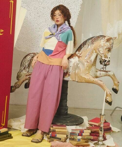 Jocomomola / ホコモモラ カットソー | 【接触冷感】T/C天竺 アップリケTシャツ | 詳細6