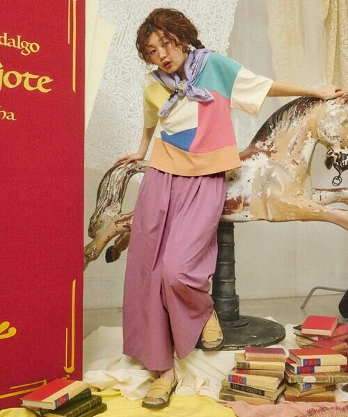 Jocomomola / ホコモモラ カットソー | 【接触冷感】T/C天竺 アップリケTシャツ | 詳細7