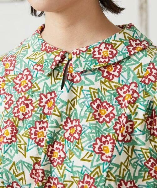 Jocomomola / ホコモモラ カットソー | Dorotea フラワープリント半袖カットソー | 詳細10