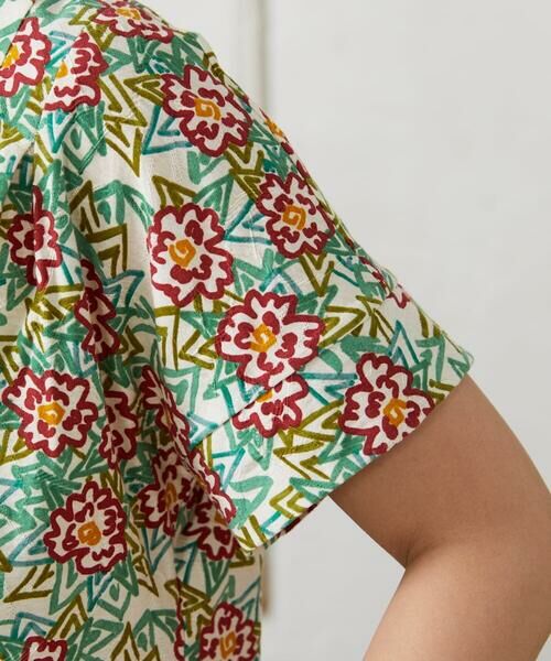 Jocomomola / ホコモモラ カットソー | Dorotea フラワープリント半袖カットソー | 詳細12
