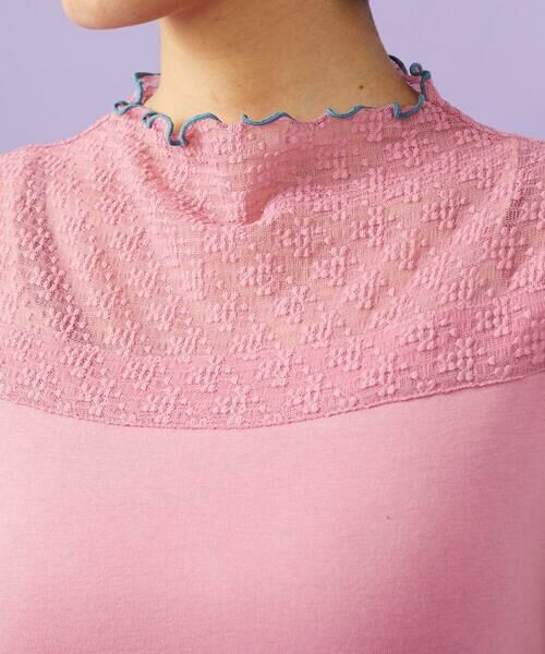 Jocomomola / ホコモモラ タンクトップ | ハイネックシアーレースタンクトップ | 詳細5