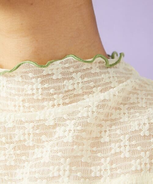 Jocomomola / ホコモモラ タンクトップ | ハイネックシアーレースタンクトップ | 詳細13