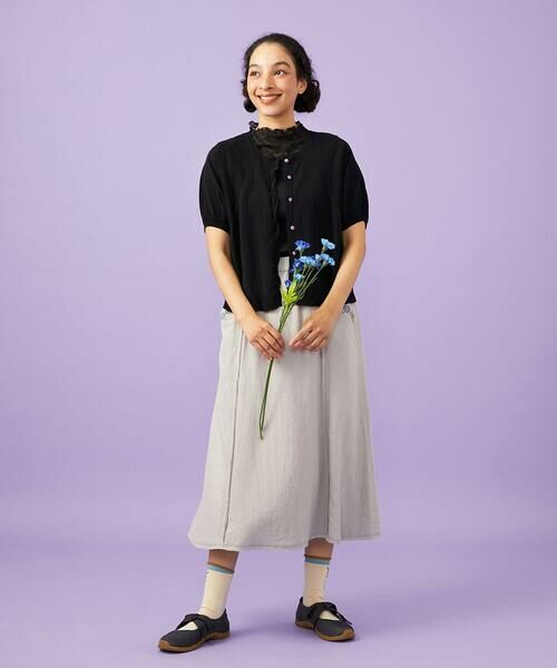 Jocomomola / ホコモモラ タンクトップ | ハイネックシアーレースタンクトップ | 詳細15