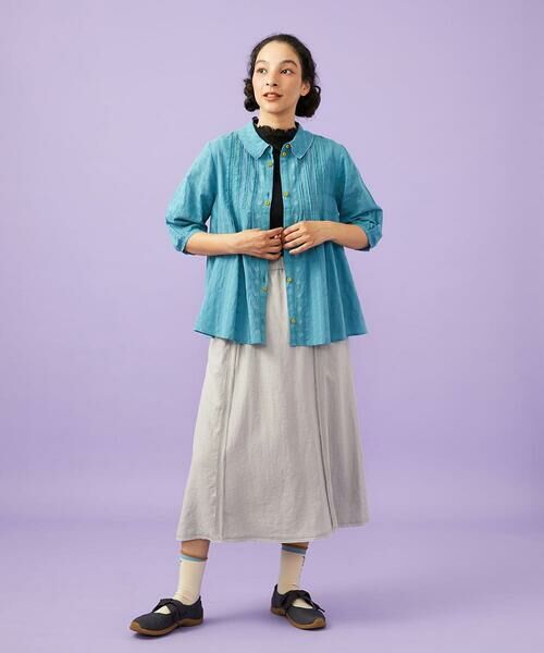 Jocomomola / ホコモモラ タンクトップ | ハイネックシアーレースタンクトップ | 詳細16