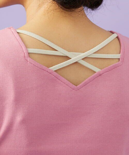 Jocomomola / ホコモモラ カットソー | 【2WAY】フラワー刺繍シフォンタンクトップ | 詳細5