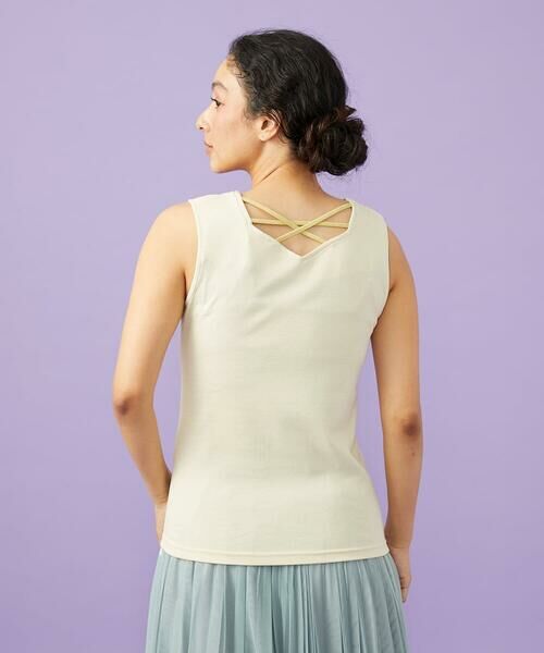 Jocomomola / ホコモモラ カットソー | 【2WAY】フラワー刺繍シフォンタンクトップ | 詳細8