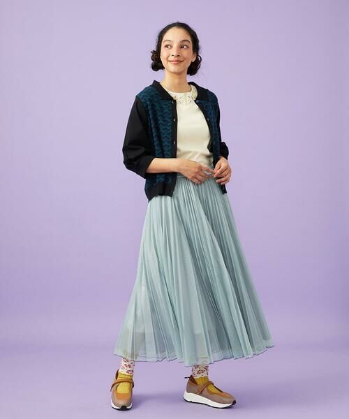 Jocomomola / ホコモモラ カットソー | 【2WAY】フラワー刺繍シフォンタンクトップ | 詳細9