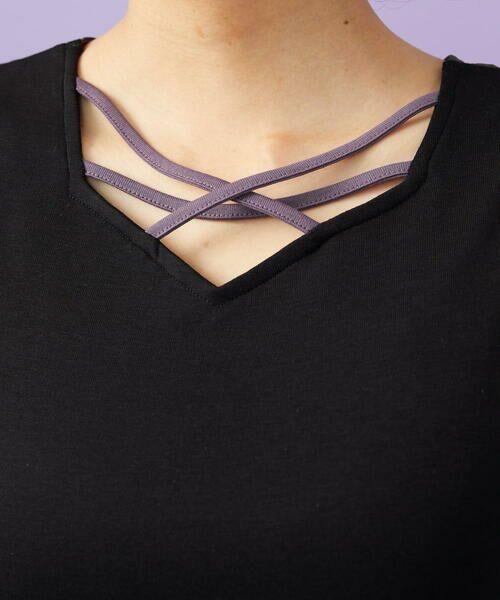 Jocomomola / ホコモモラ カットソー | 【2WAY】フラワー刺繍シフォンタンクトップ | 詳細23