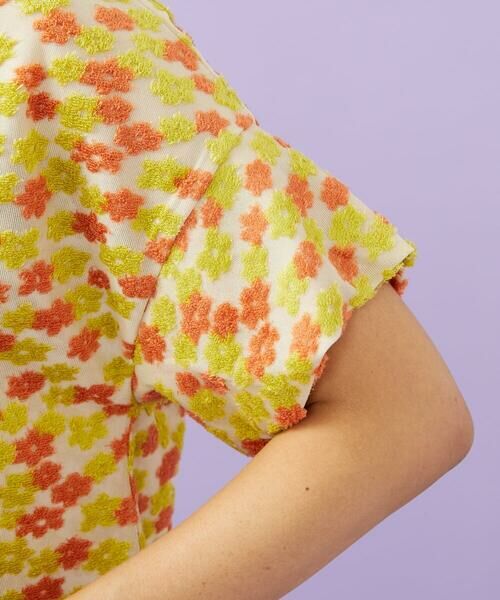 Jocomomola / ホコモモラ カットソー | LIvia de flores フラワージャカードカットソー | 詳細10