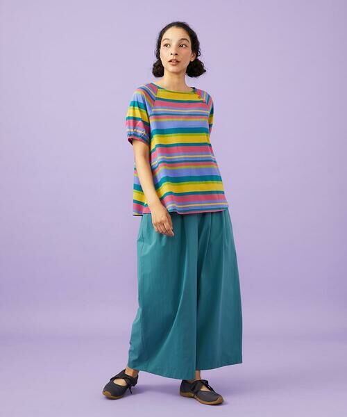 Jocomomola / ホコモモラ カットソー | シルケット天竺ボーダーTシャツ | 詳細1
