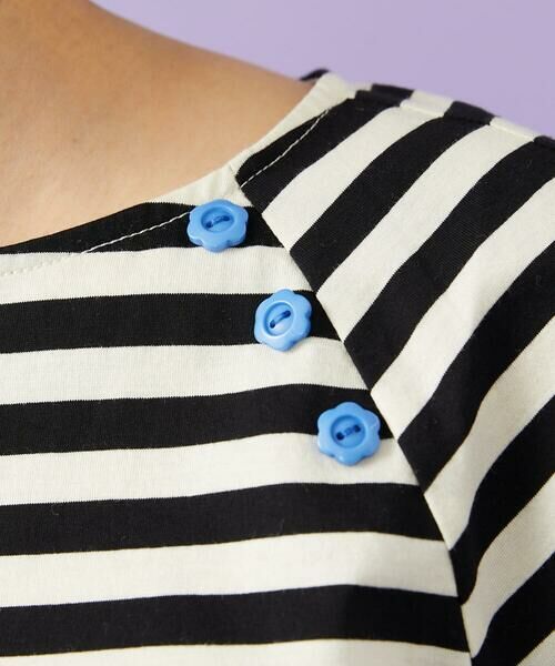 Jocomomola / ホコモモラ カットソー | シルケット天竺ボーダーTシャツ | 詳細10