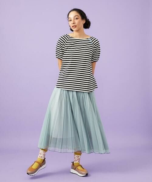 Jocomomola / ホコモモラ カットソー | シルケット天竺ボーダーTシャツ | 詳細6