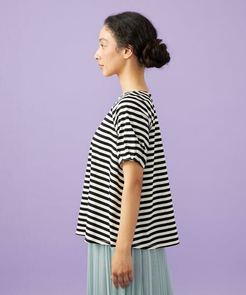 Jocomomola / ホコモモラ カットソー | シルケット天竺ボーダーTシャツ | 詳細7