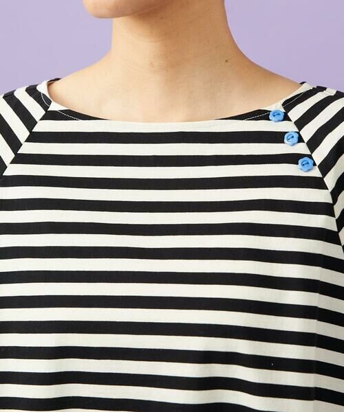 Jocomomola / ホコモモラ カットソー | シルケット天竺ボーダーTシャツ | 詳細9