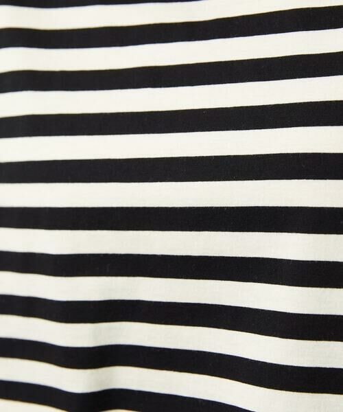Jocomomola / ホコモモラ カットソー | 【接触冷感】シルケット天竺フラワーボーダーアップリケTシャツ | 詳細15