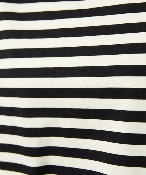 Jocomomola / ホコモモラ カットソー | シルケット天竺フラワーボーダーアップリケTシャツ | 詳細8