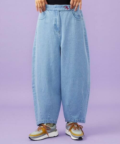 Jocomomola / ホコモモラ その他パンツ | Superposicion カーブシルエットデニムパンツ | 詳細6