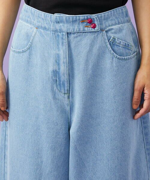 Jocomomola / ホコモモラ その他パンツ | Superposicion カーブシルエットデニムパンツ | 詳細9