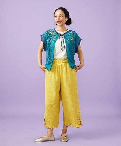 Jocomomola / ホコモモラ その他パンツ | Lino Facil リネンワイドストレートパンツ | 詳細2