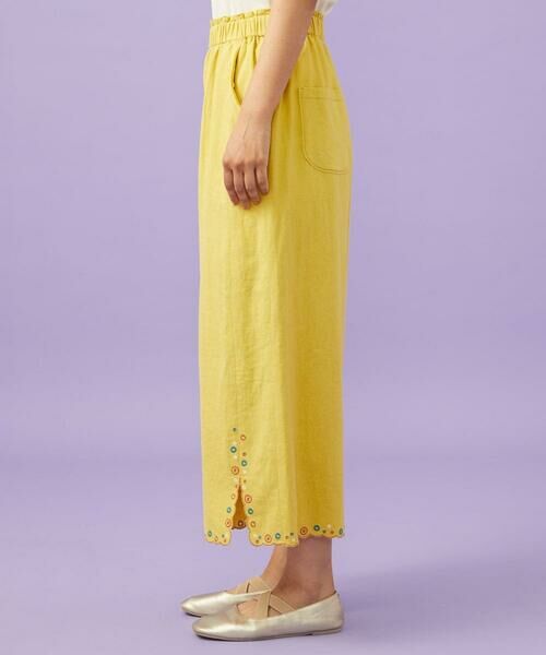 Jocomomola / ホコモモラ その他パンツ | Lino Facil リネンワイドストレートパンツ | 詳細3
