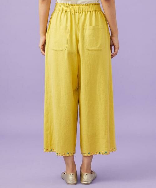 Jocomomola / ホコモモラ その他パンツ | Lino Facil リネンワイドストレートパンツ | 詳細4