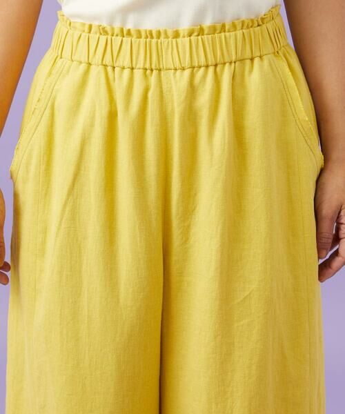 Jocomomola / ホコモモラ その他パンツ | Lino Facil リネンワイドストレートパンツ | 詳細5