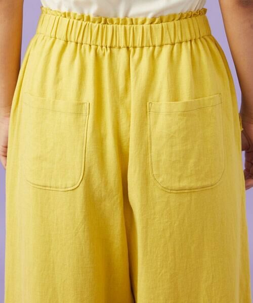 Jocomomola / ホコモモラ その他パンツ | Lino Facil リネンワイドストレートパンツ | 詳細8