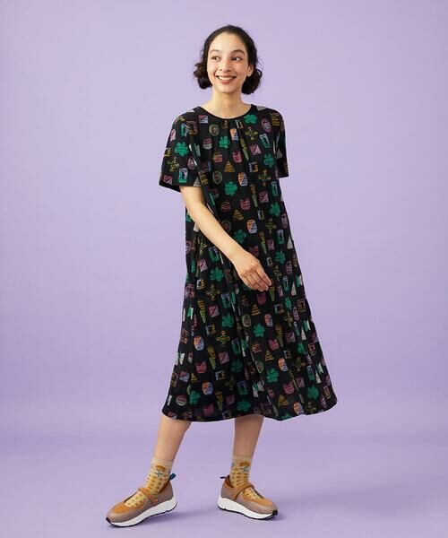 Jocomomola / ホコモモラ ロング・マキシ丈ワンピース | Sala de baile ブークレジャカードワンピース | 詳細11