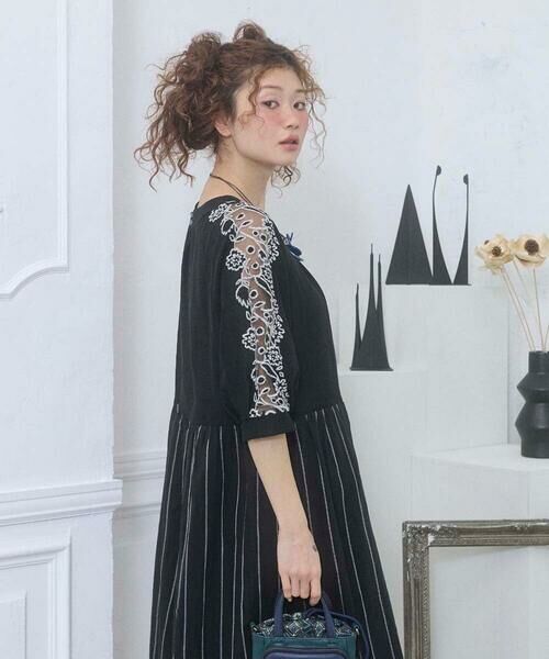 Jocomomola / ホコモモラ ロング・マキシ丈ワンピース | Calle Cervantes ドッキングワンピース | 詳細4