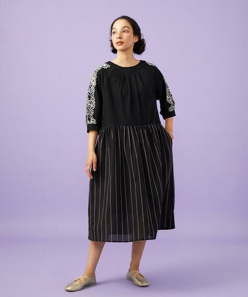 Jocomomola / ホコモモラ ロング・マキシ丈ワンピース | Calle Cervantes ドッキングワンピース | 詳細6