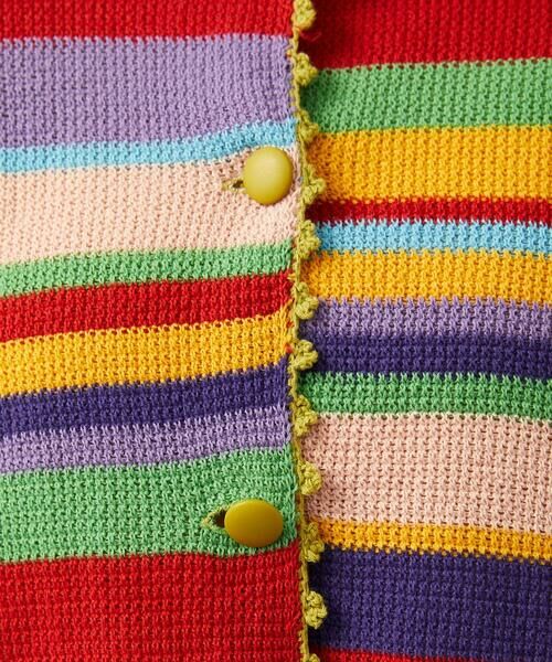 Jocomomola / ホコモモラ カーディガン・ボレロ | Emocion ボーダーカーディガン | 詳細6