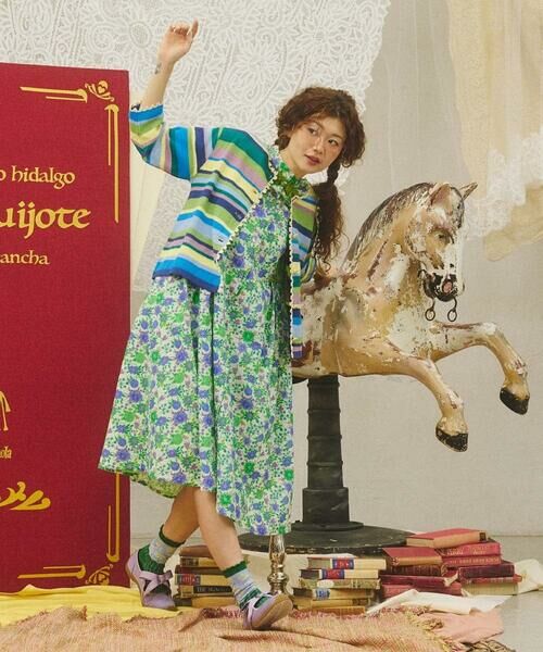 Jocomomola / ホコモモラ カーディガン・ボレロ | Emocion ボーダーカーディガン | 詳細11