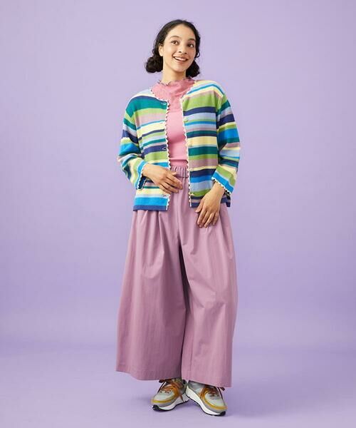 Jocomomola / ホコモモラ カーディガン・ボレロ | Emocion ボーダーカーディガン | 詳細17