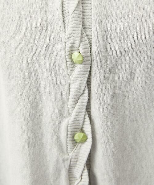 Jocomomola / ホコモモラ カーディガン・ボレロ | 【接触冷感】天竺編みクルーネックカーディガン | 詳細13