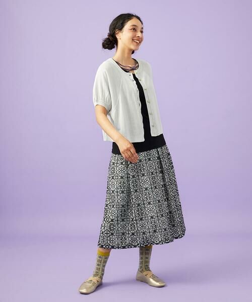 Jocomomola / ホコモモラ カーディガン・ボレロ | 【接触冷感】天竺編みクルーネックカーディガン | 詳細7