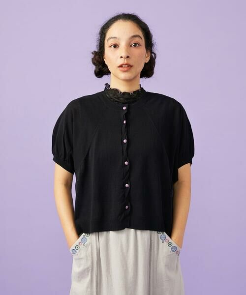 Jocomomola / ホコモモラ カーディガン・ボレロ | 【接触冷感】天竺編みクルーネックカーディガン | 詳細18