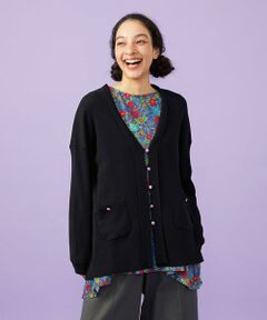 Jocomomola / ホコモモラ カーディガン・ボレロ | 【接触冷感】リブ編みロングカーディガン