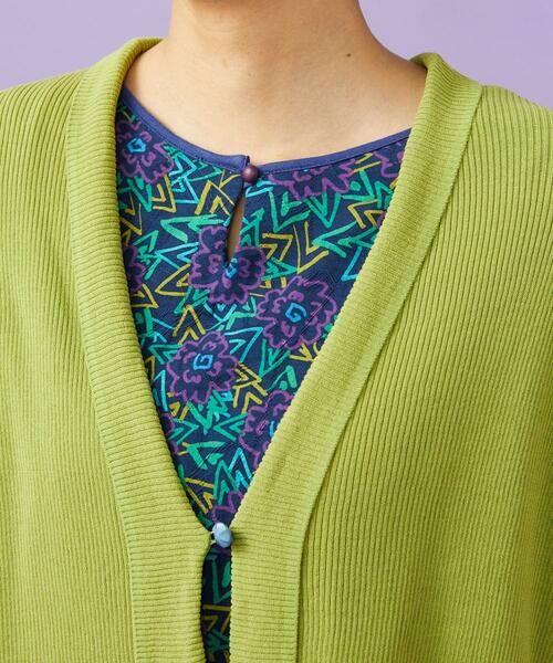 Jocomomola / ホコモモラ カーディガン・ボレロ | 【接触冷感】リブ編みロングカーディガン | 詳細4