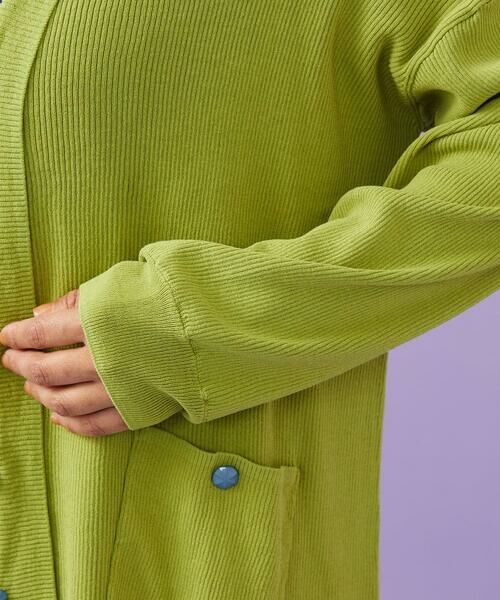 Jocomomola / ホコモモラ カーディガン・ボレロ | 【接触冷感】リブ編みロングカーディガン | 詳細6