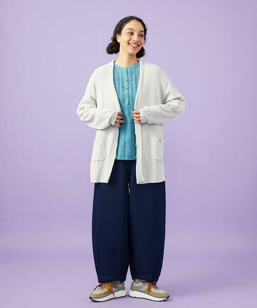Jocomomola / ホコモモラ カーディガン・ボレロ | 【接触冷感】リブ編みロングカーディガン | 詳細12