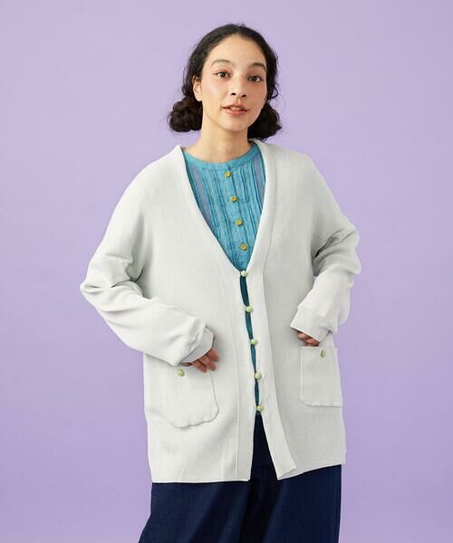 Jocomomola / ホコモモラ カーディガン・ボレロ | 【接触冷感】リブ編みロングカーディガン | 詳細13