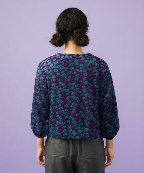 Jocomomola / ホコモモラ カーディガン・ボレロ | LIvia de flores フラワージャカードカーディガン | 詳細4