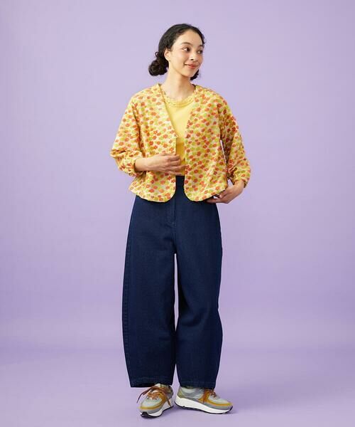 Jocomomola / ホコモモラ カーディガン・ボレロ | LIvia de flores フラワージャカードカーディガン | 詳細11