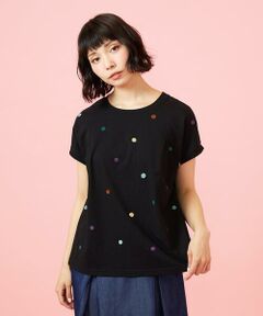 Jocomomola / ホコモモラ カットソー | 【接触冷感】Fresco 天竺ドットTシャツ
