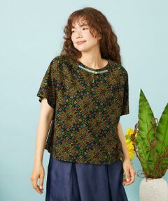 Jocomomola / ホコモモラ カットソー | 【接触冷感】Solana プリントカットソープルオーバー