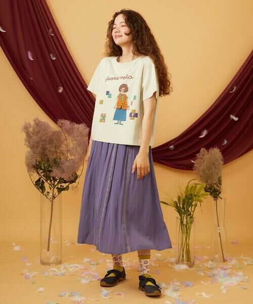 Jocomomola / ホコモモラ カットソー | 【接触冷感】Amigo ガールプリントTシャツ | 詳細3