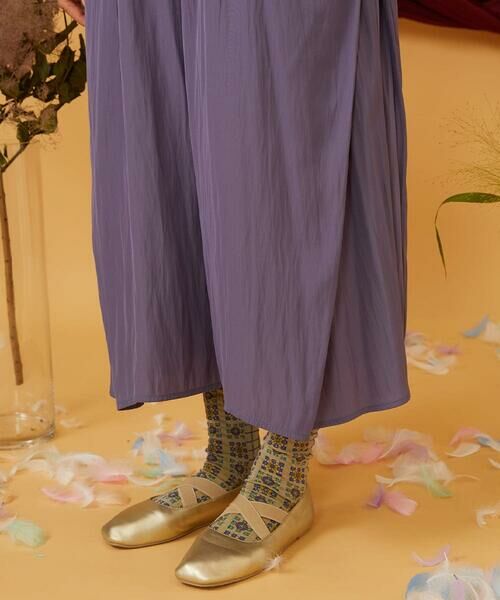 Jocomomola / ホコモモラ その他パンツ | Sacudida サテンワイドパンツ | 詳細14