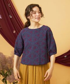 Jocomomola / ホコモモラ カットソー | 【2WAY】Sacudida フラワーコード刺繍カットソー
