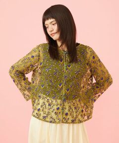Jocomomola / ホコモモラ シャツ・ブラウス | 【2WAY】Pincel チュールフラワー刺繍ブラウス［オケージョン］